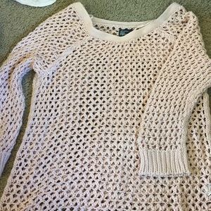Open weave sweater
